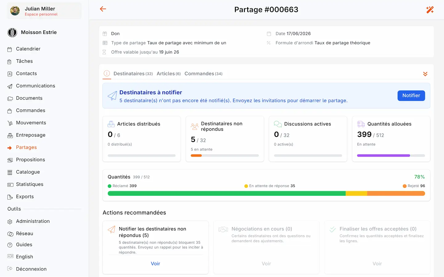 Partage intelligent